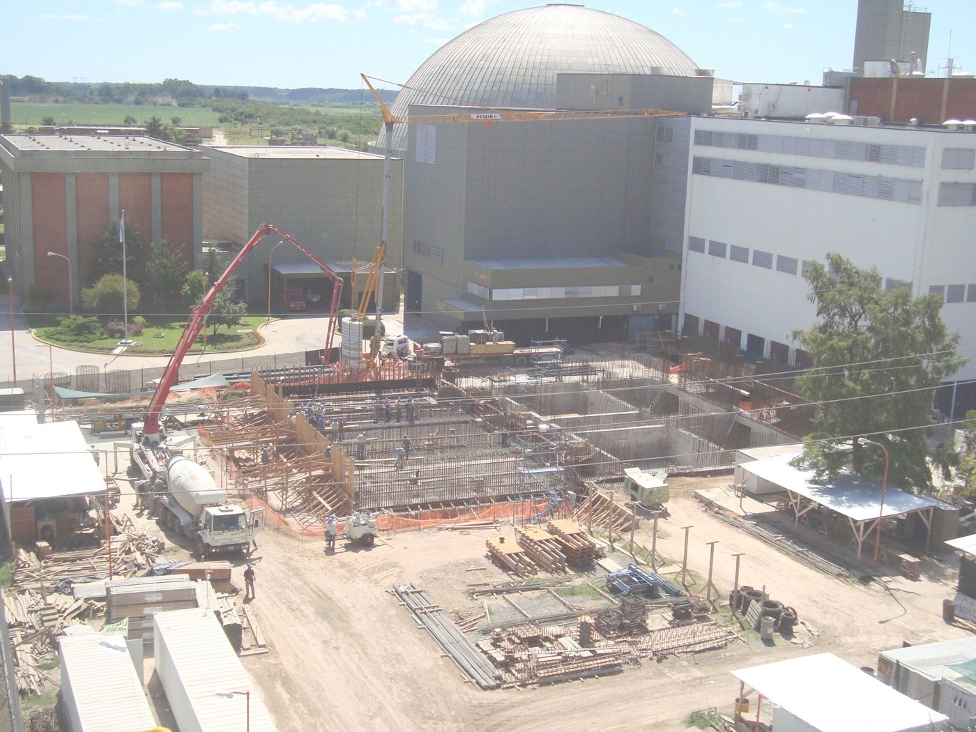 Obras civiles en Central Nuclear Embalse